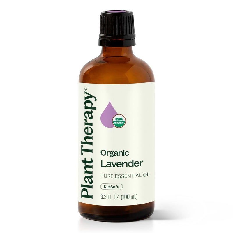 Plant Therapy Organic Lavender Essential Oil 100% Pure, USDA Certified Organic, Undiluted, Natural Aromatherapy, Therapeutic Grade 100 mL (3.3 oz) - Image 1